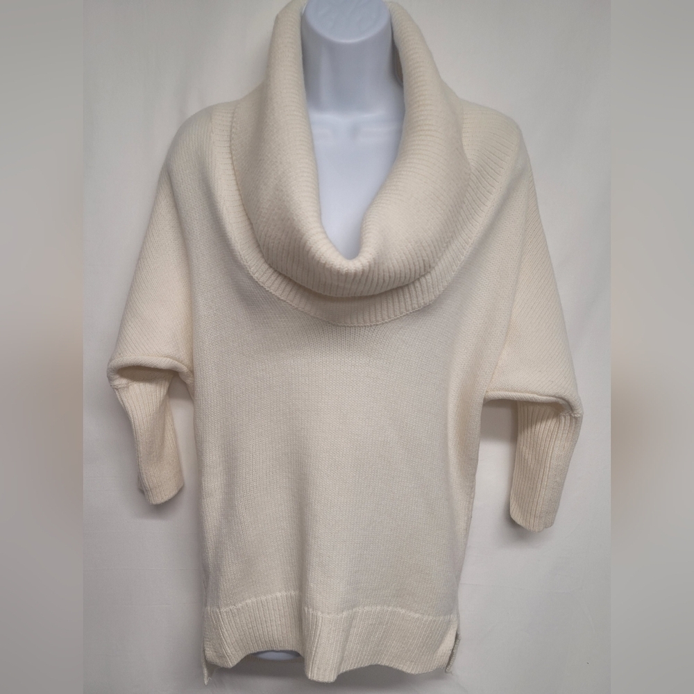 Express XS Oversized Cowlneck Sweater 3/4 Batwing Sleeve